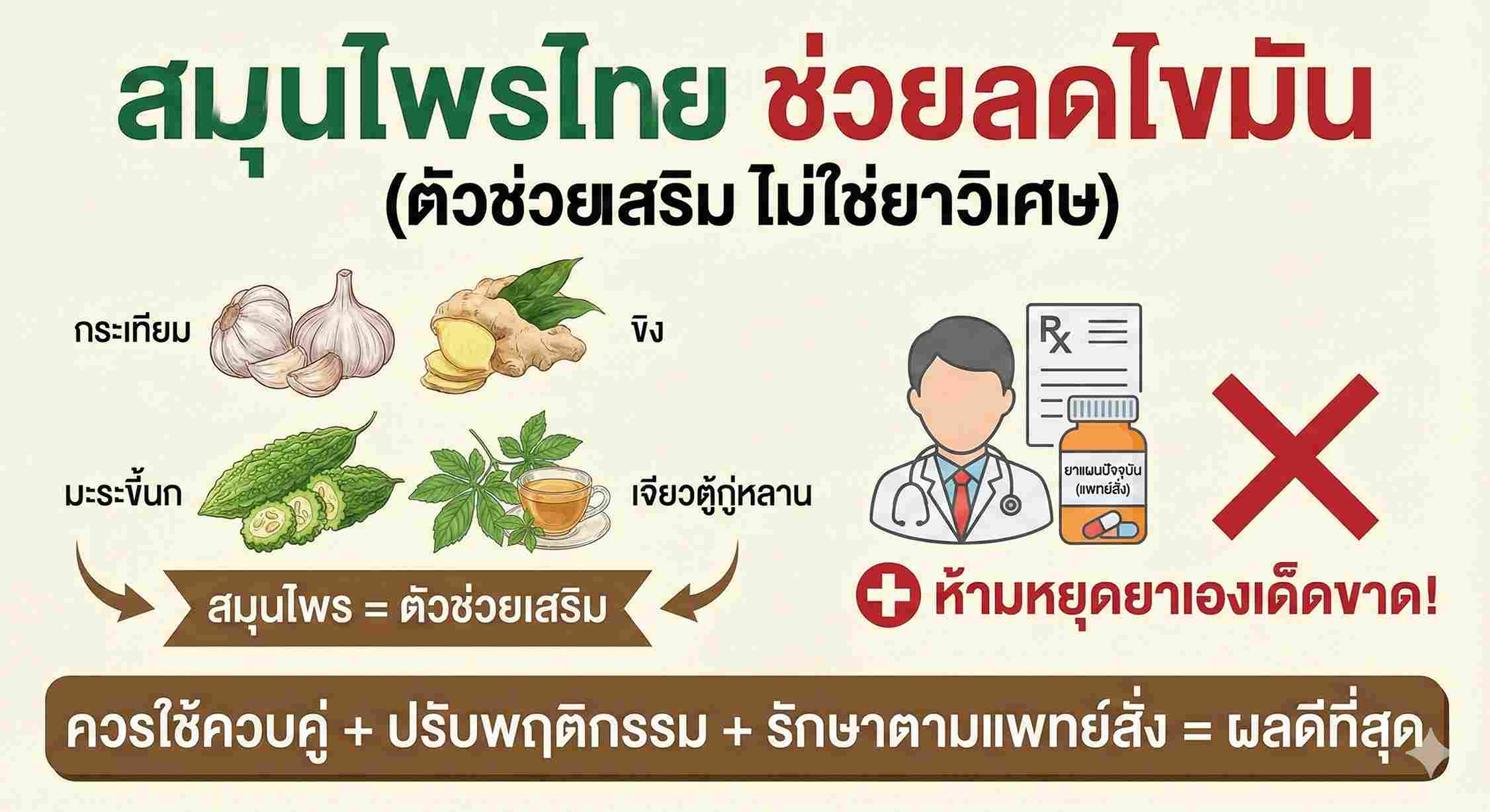 สมุนไพร ช่วยลดไขมันในเลือด